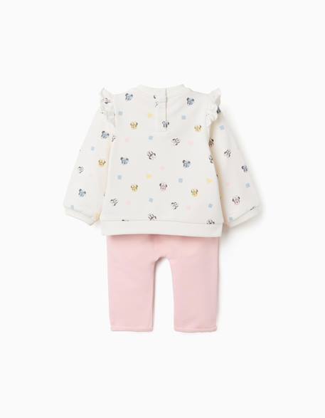 Ensemble de jogging en coton peigné avec motif minnie Blanc 2 - vertbaudet enfant 