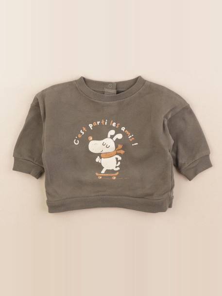 Sweat - 3 mois Vert 1 - vertbaudet enfant 