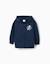 Sweat zippé en coton avec capuche et imprimés avengers Bleu foncé 1 - vertbaudet enfant 