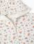 Sweat zippé en molleton à capuche avec motif floral Beige clair 3 - vertbaudet enfant 