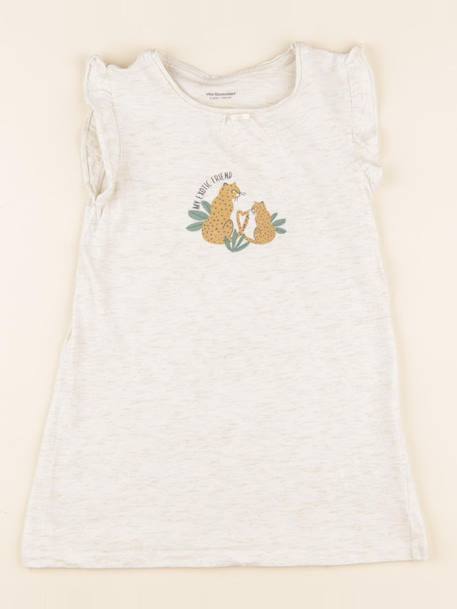 Chemise de nuit coton - 4 ans Beige 1 - vertbaudet enfant 