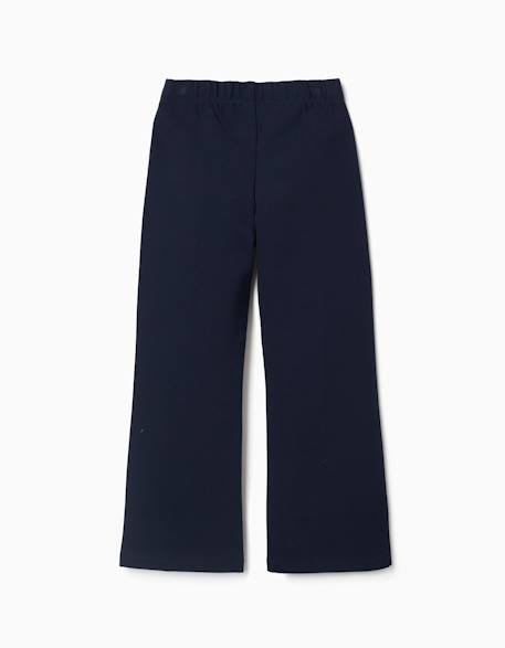 Legging évasé en ponte de roma Bleu foncé 2 - vertbaudet enfant 