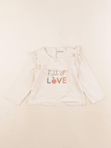 Tee-shirt - 18 mois Beige 1 - vertbaudet enfant 