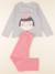 Pyjama coton - 6 ans Gris, rose 1 - vertbaudet enfant 