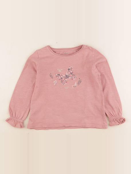 Tee-shirt - 4 ans Rose 1 - vertbaudet enfant 