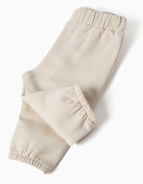 Ensemble sweat et pantalon en coton peigné Gris clair 4 - vertbaudet enfant 