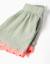 Short en coton avec finition ric rac Vert clair 4 - vertbaudet enfant 