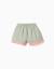 Short en coton avec finition ric rac Vert clair 2 - vertbaudet enfant 