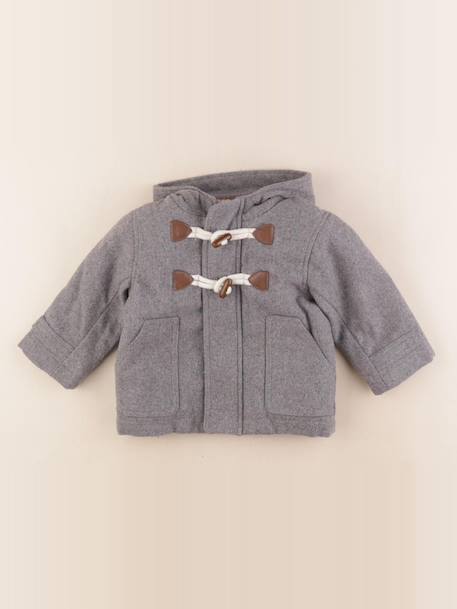 Manteau - 12 mois Gris 1 - vertbaudet enfant 