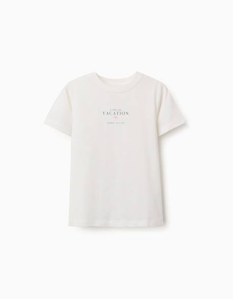 Garçon-T-shirt en coton avec imprimé vacation