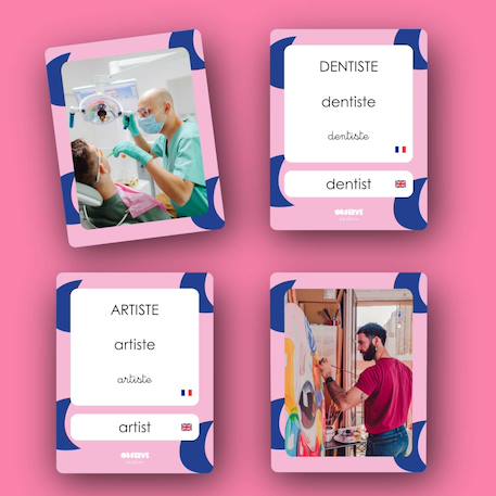 Mes 40 premiers mots: métiers ROSE 2 - vertbaudet enfant 