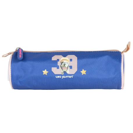 Fille-Accessoires-Fourniture scolaire-Trousse ronde teo jasmin 22 cm cerise - fermeture zippée