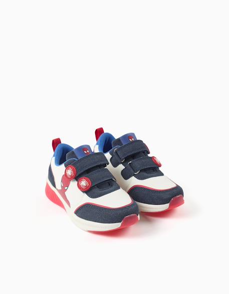 Baskets lumineuses avec imprimé spider-man Bleu foncé 2 - vertbaudet enfant 