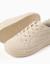 Baskets avec nœuds en relief et lacets élastiques Beige 4 - vertbaudet enfant 