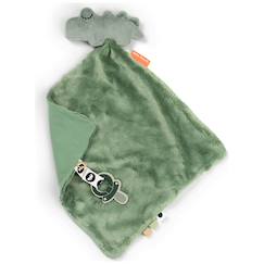 Jouet-Premier âge-Doudous-Doudou plat croco