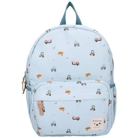 Sac à dos enfant little story véhicules (36 cm) Bleu, marron 2 - vertbaudet enfant 