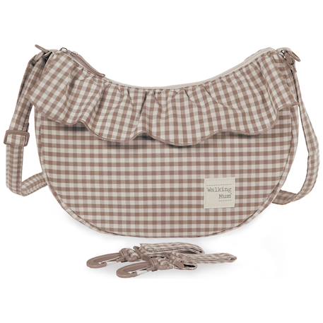 Sac bandoulière gondole praliné vichy matcha Marron+Vert 2 - vertbaudet enfant 
