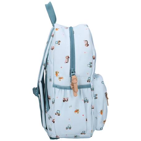 Sac à dos enfant little story véhicules (36 cm) Bleu, marron 4 - vertbaudet enfant 