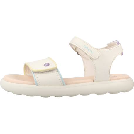 Sandales fille modèle j sandal puffypop Blanc+Blanc c0653+Rose 2 - vertbaudet enfant 