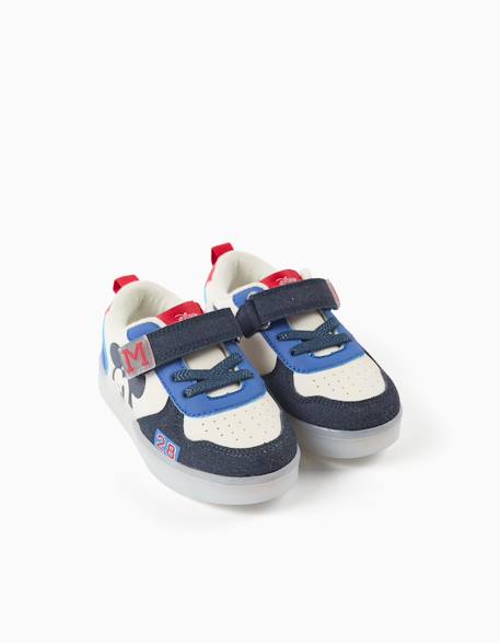 Baskets lumineuses avec imprimé mickey Beige clair 2 - vertbaudet enfant 