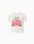 T-shirt en coton avec flash mcqueen Blanc 1 - vertbaudet enfant 