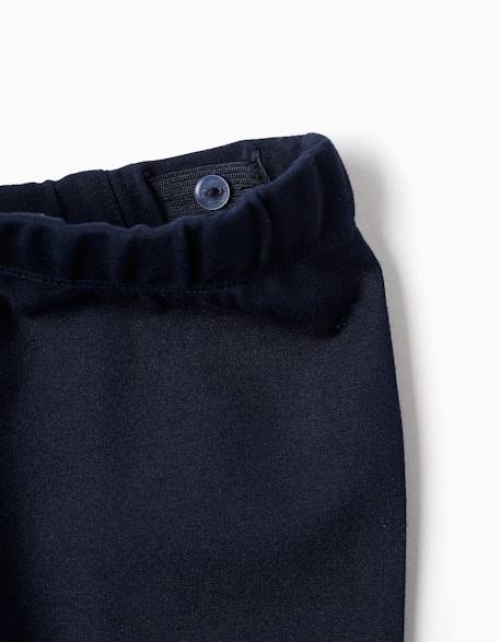 Legging évasé en ponte de roma Bleu foncé 3 - vertbaudet enfant 
