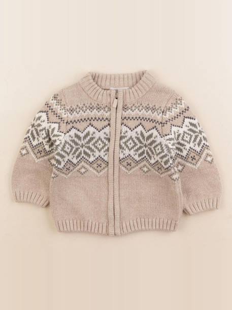 Gilet - 6 mois Beige 1 - vertbaudet enfant 