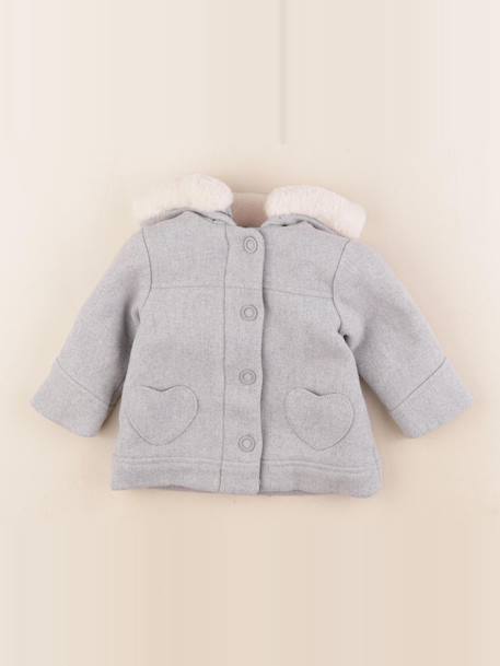 Manteau - 9 mois Gris 1 - vertbaudet enfant 