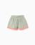 Short en coton avec finition ric rac Vert clair 1 - vertbaudet enfant 