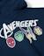 Sweat zippé en coton avec capuche et imprimés avengers Bleu foncé 4 - vertbaudet enfant 