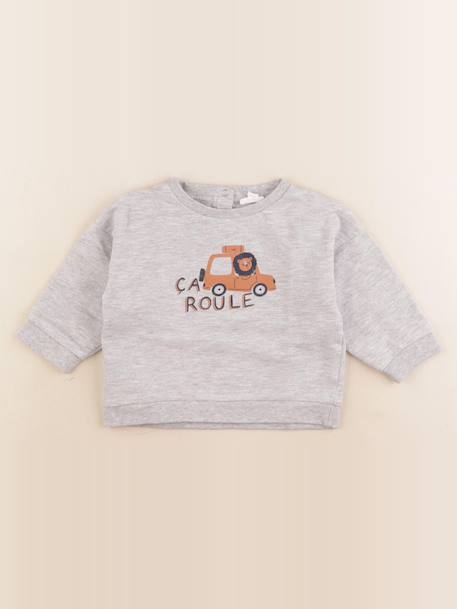 Sweat - 12 mois Gris 1 - vertbaudet enfant 