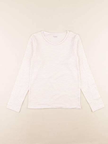 Maillot de corps - 10 ans Blanc, rose 1 - vertbaudet enfant 