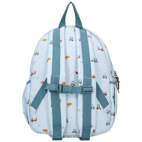 Sac à dos enfant little story véhicules (36 cm) Bleu, marron 3 - vertbaudet enfant 