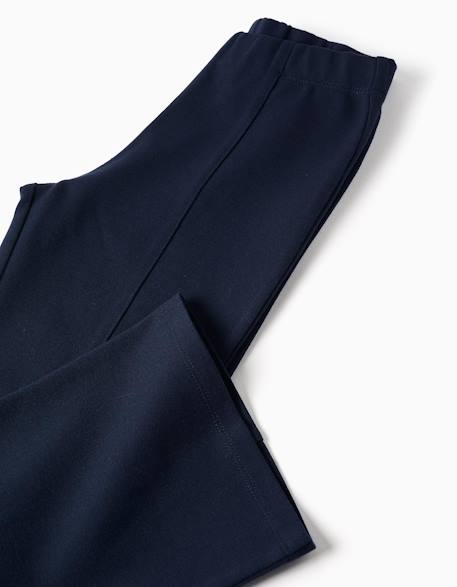 Legging évasé en ponte de roma Bleu foncé 4 - vertbaudet enfant 