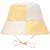 Bob anti-uv motif damier jaune pâle et sel marin (3-6 ans) Blanc, jaune 1 - vertbaudet enfant 