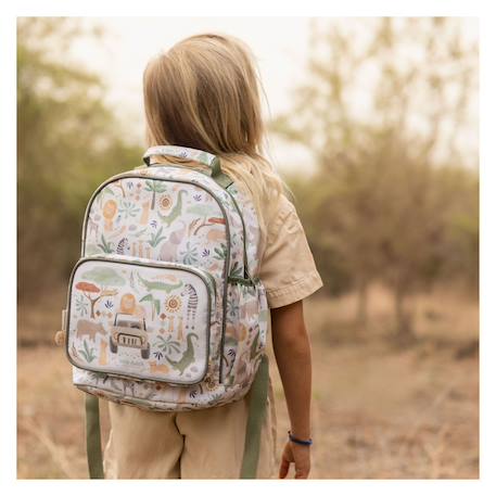 Grand sac à dos safari friends Blanc 2 - vertbaudet enfant 