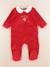 Pyjama velours - 9 mois Rouge 1 - vertbaudet enfant 