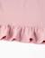 T-shirt fille manches courtes cœur floral Rose clair 4 - vertbaudet enfant 