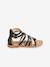 Sandales cuir fille esprit spartiates noir+or 2 - vertbaudet enfant 