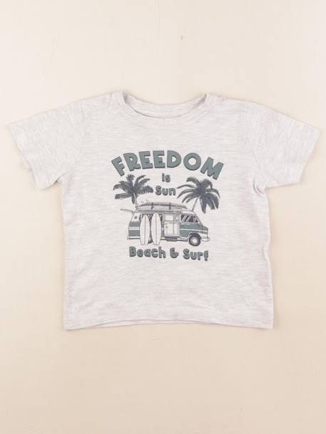 Tee-shirt - 3 ans Gris 1 - vertbaudet enfant 