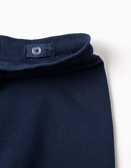 Pantalon de jogging en coton avec imprimé super friends Bleu foncé 3 - vertbaudet enfant 