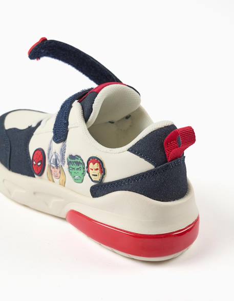 Baskets lumineuses garçon Avengers Bleu foncé 4 - vertbaudet enfant 