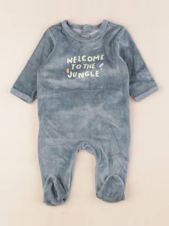 Seconde main-Garçon-Pyjama, surpyjama, dors-bien-Pyjama velours - 3 mois