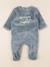 Pyjama velours - 3 mois Bleu 1 - vertbaudet enfant 