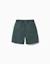 Short midi cargo en coton avec cordon de serrage Beige clair+Vert foncé 6 - vertbaudet enfant 