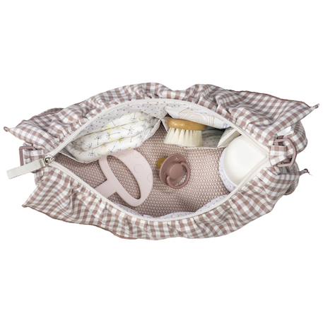 Sac bandoulière gondole praliné vichy matcha Marron+Vert 5 - vertbaudet enfant 