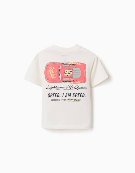 T-shirt en coton avec flash mcqueen Blanc 2 - vertbaudet enfant 