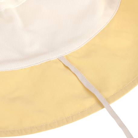 Bob anti-uv motif damier jaune pâle et sel marin (3-6 ans) Blanc, jaune 3 - vertbaudet enfant 