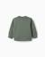 Sweat en coton avec imprimé zy Vert foncé 2 - vertbaudet enfant 
