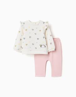 -Ensemble de jogging en coton peigné avec motif minnie